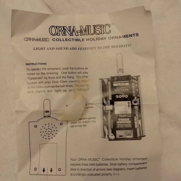 Christmas ornament. Lights and music - Picture 6 of 6